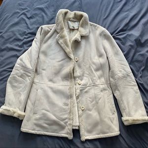 Swede and faux fur jacket